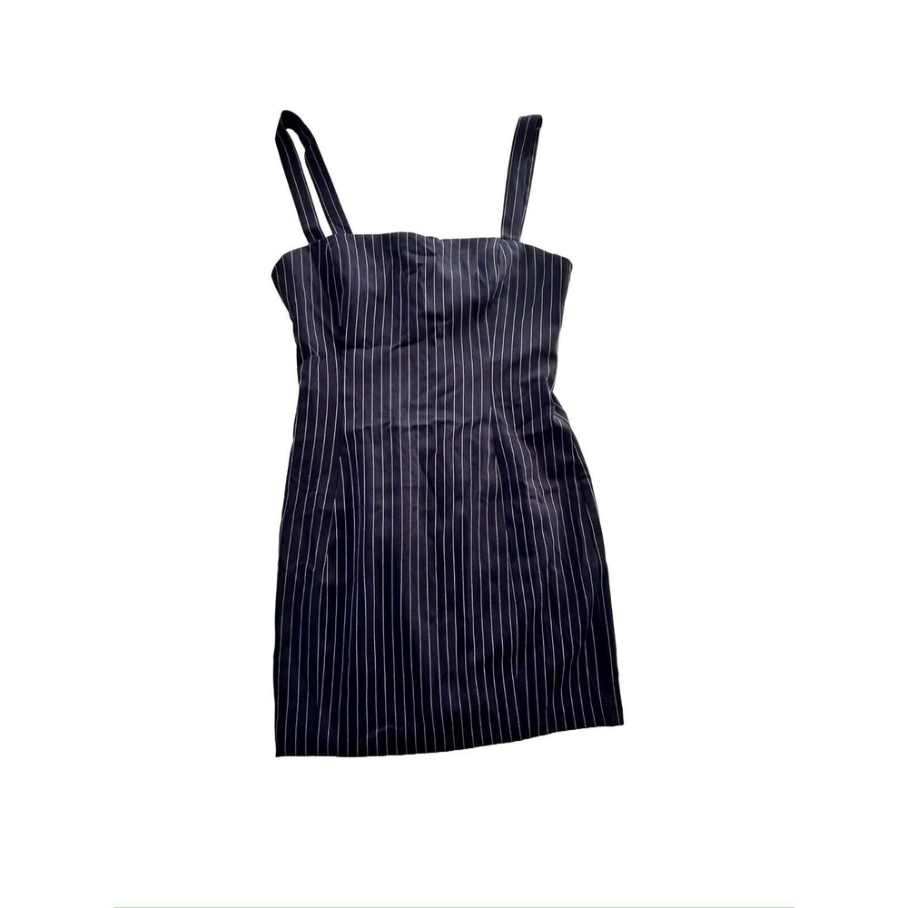 NWT Princess Polly Joni Navy Stripped Mini Dress Size 4 Small
